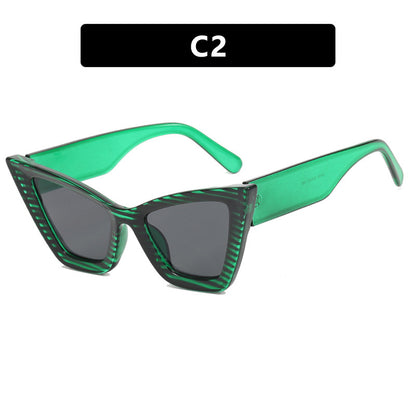 Large Cat Eye Simple Frame Sunglasses