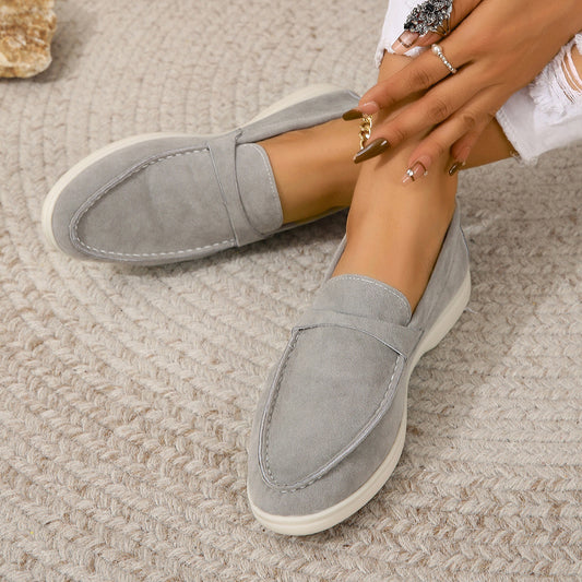 Frosted Lazy Retro Flat Shoes