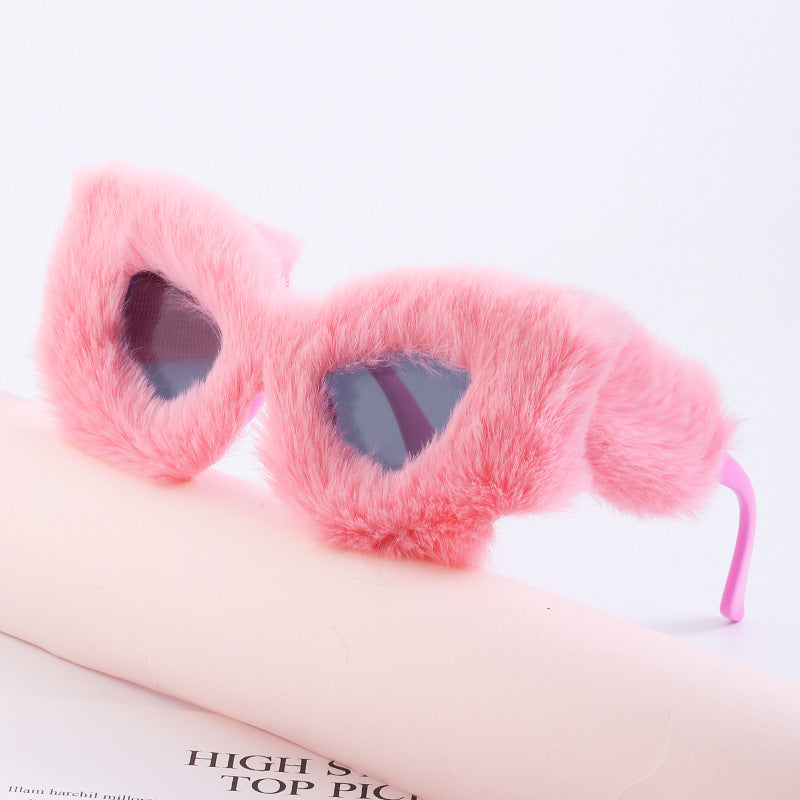 Plush Cat Eye Sunglasses