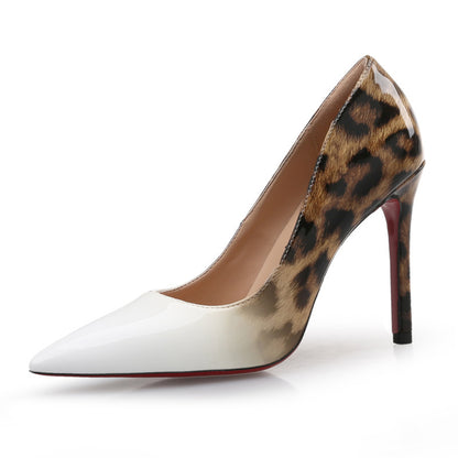 Leopard Pointed High Heels