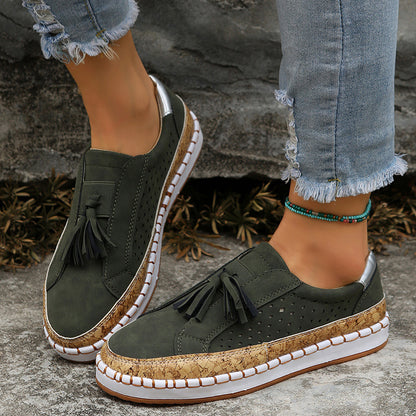 Tassel Round Toe Flat Shoes