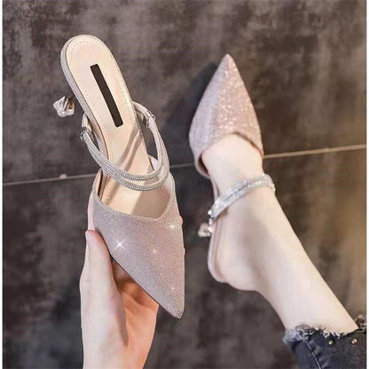 Baotou Sandals Stiletto Heel