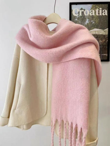 Wool Solid Color Comfortable High Quality Scarf
