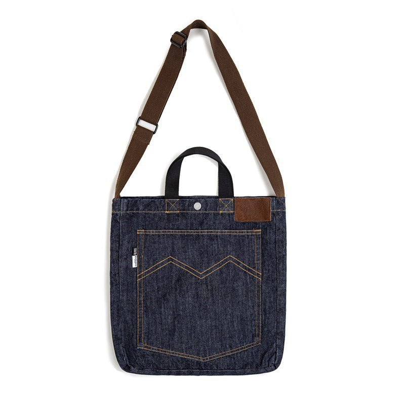 American Retro Denim Shoulder Bag