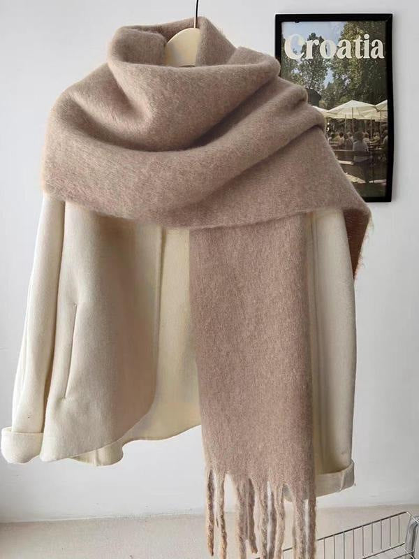 Wool Solid Color Comfortable High Quality Scarf