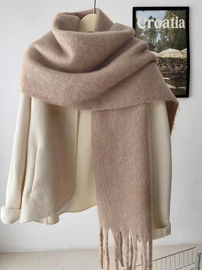 Wool Solid Color Comfortable High Quality Scarf