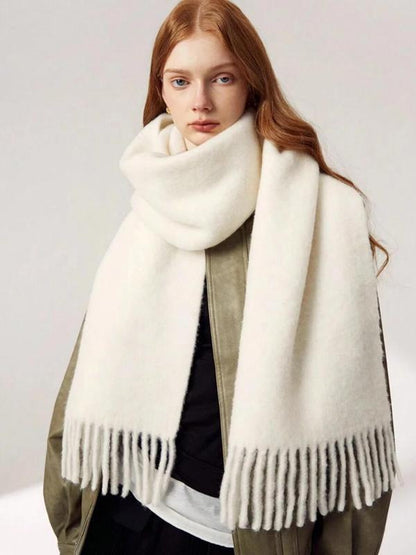 Wool Solid Color Comfortable High Quality Scarf
