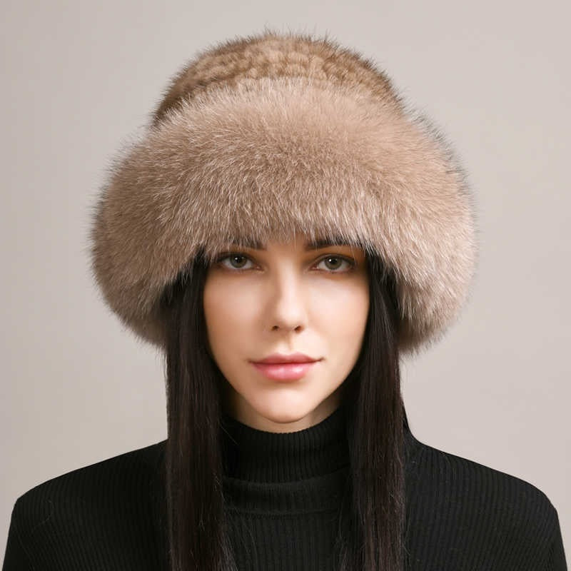 Mink Hair Braided Fur Hats