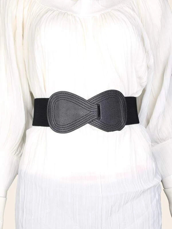 Bow Knot Elastic Wide Belt