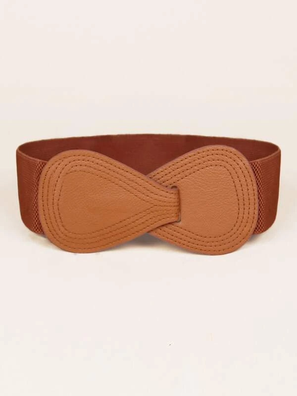 Bow Knot Elastic Wide Belt