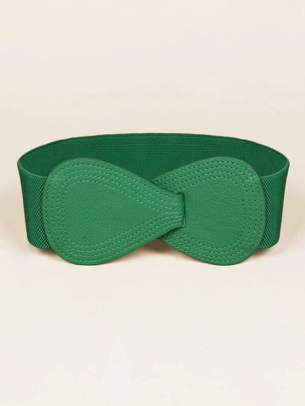 Bow Knot Elastic Wide Belt