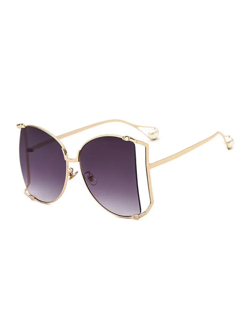 Half Round Big Frame Sunglasses