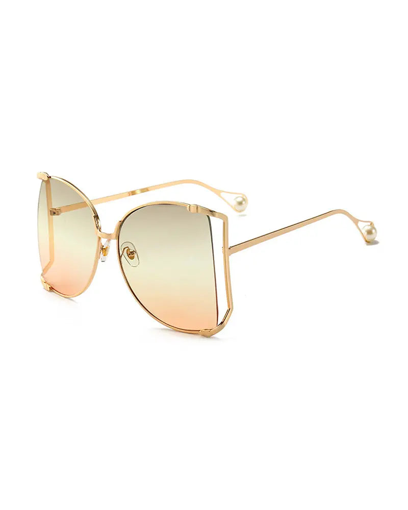 Half Round Big Frame Sunglasses