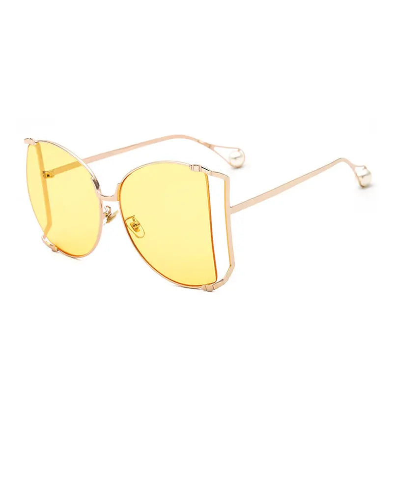 Half Round Big Frame Sunglasses