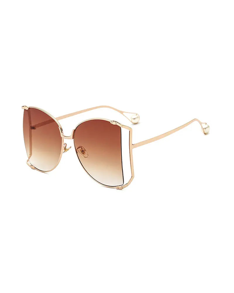 Half Round Big Frame Sunglasses