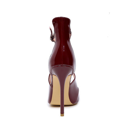 Cross Strap Stiletto High Heels