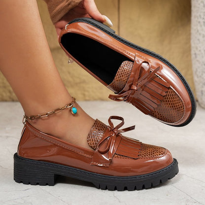 Bow Loafers Flats