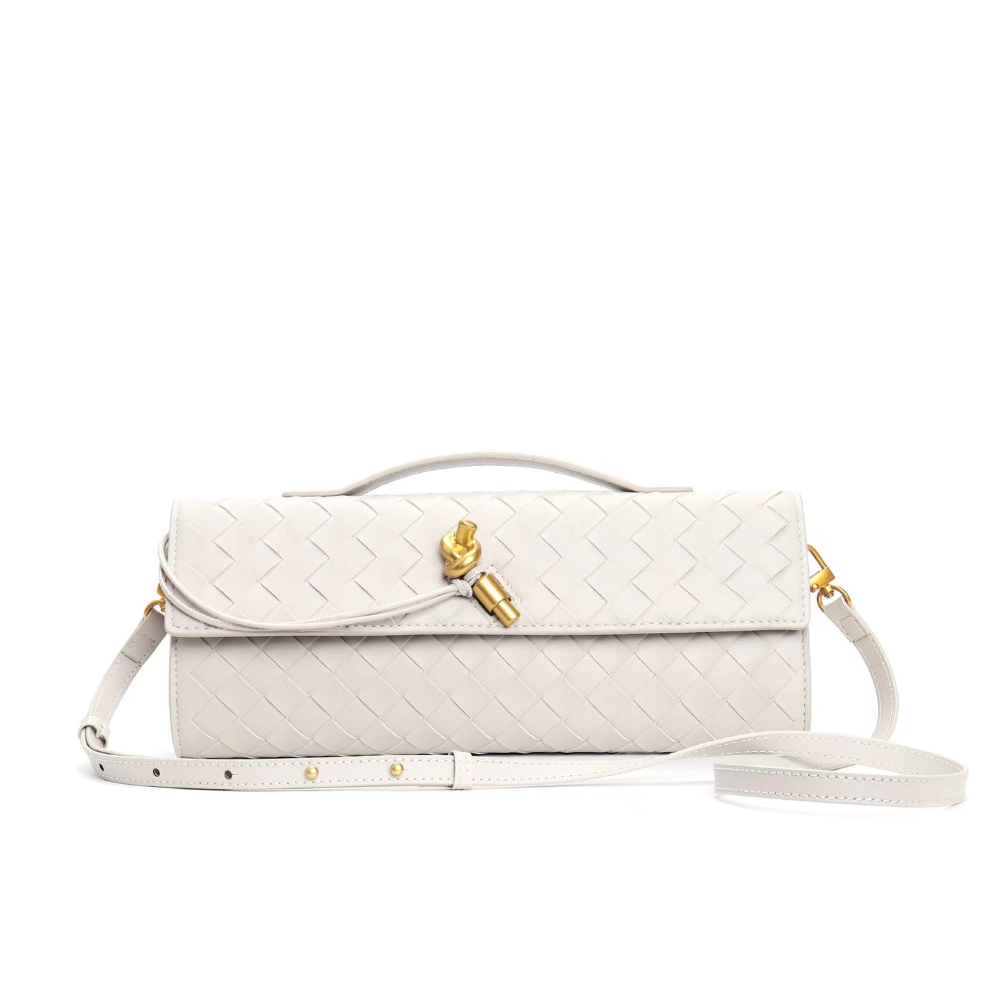 Woven Shoulder Clutch Crossbody Bag