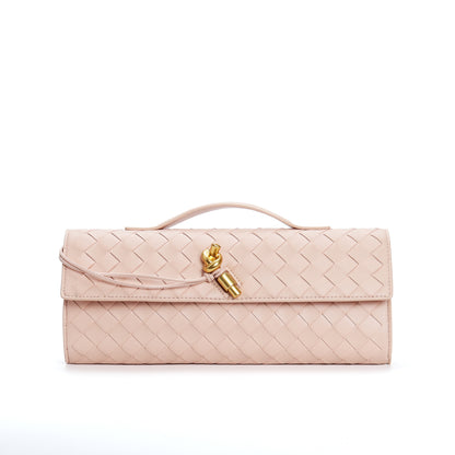 Woven Shoulder Clutch Crossbody Bag