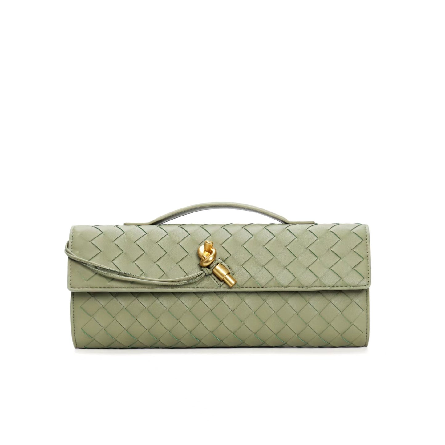 Woven Shoulder Clutch Crossbody Bag