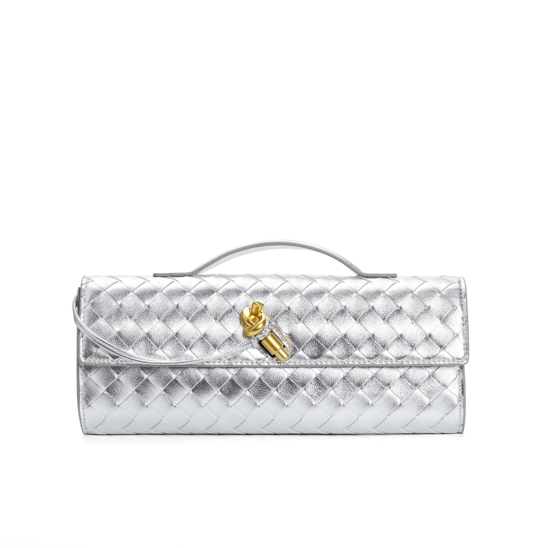 Woven Shoulder Clutch Crossbody Bag