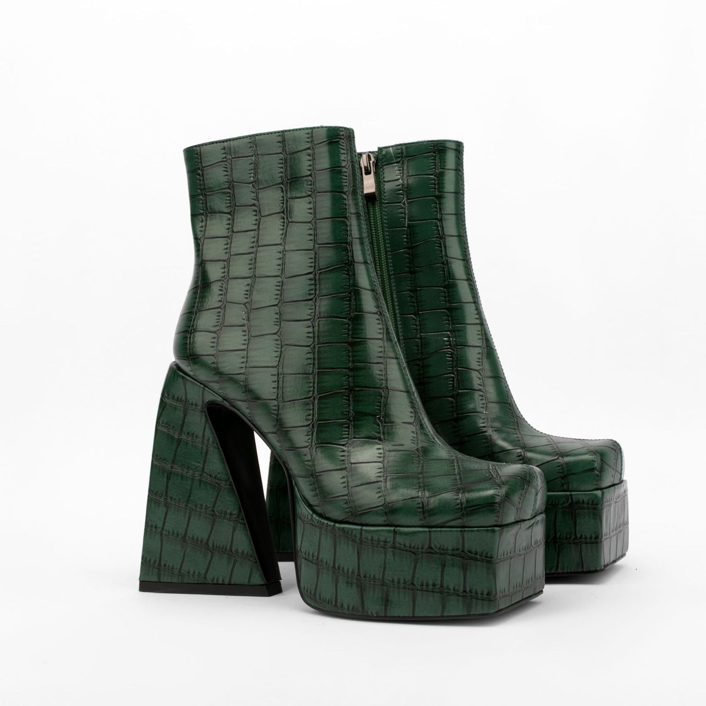 Platform Croc Ankle Boots