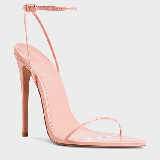 Ankle Strap Pointed Toe Rome Stiletto Heel Sandals