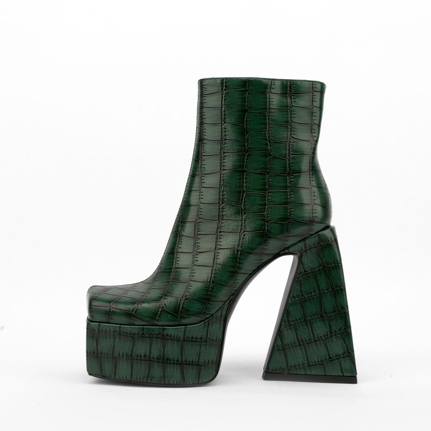 Platform Croc Ankle Boots