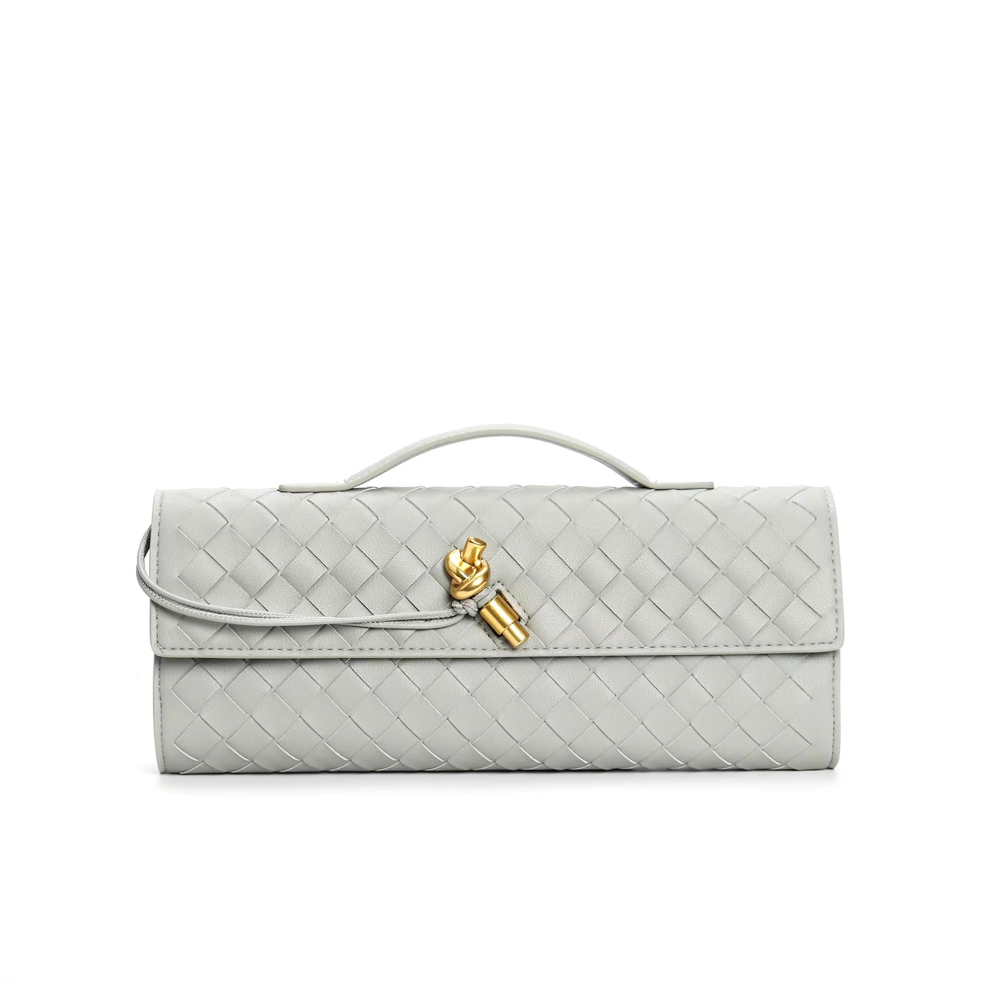 Woven Shoulder Clutch Crossbody Bag