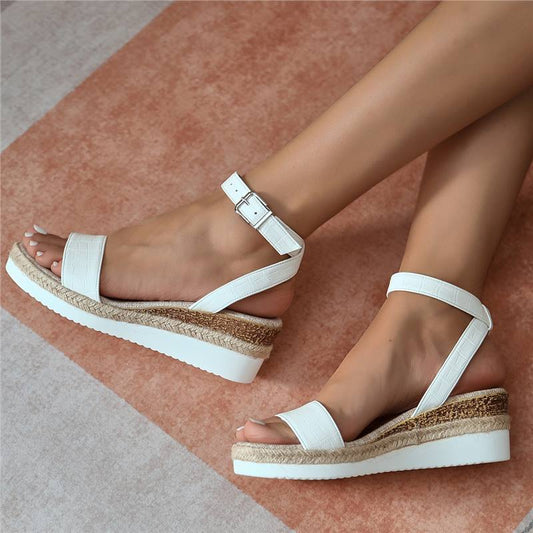 Platform Woven Sandals