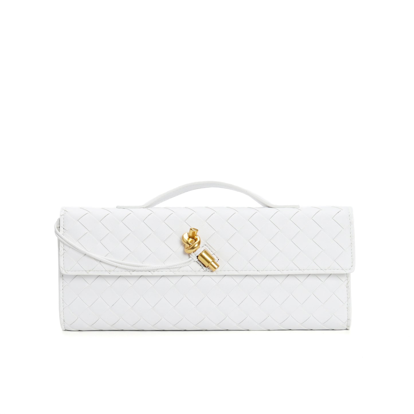 Woven Shoulder Clutch Crossbody Bag