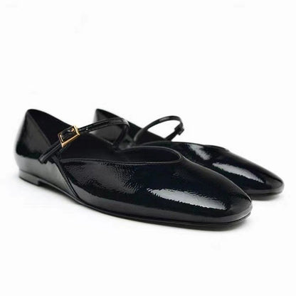 Patent Leather Mary Jane Flat Ballet Slippers