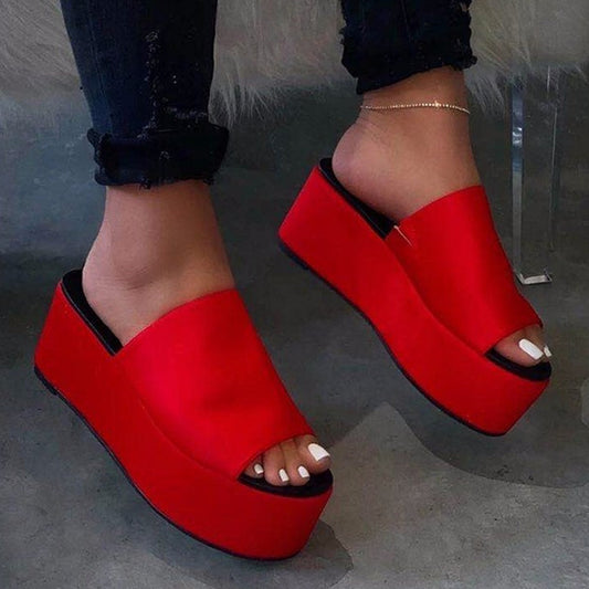 Peep Toe Platform Sandals