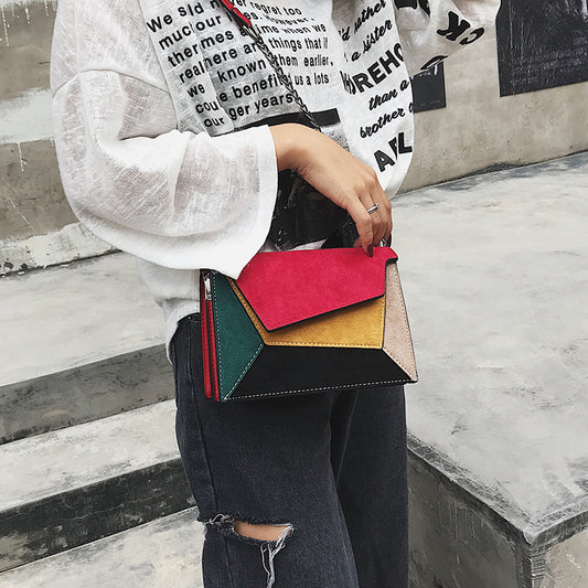 Simple Shoulder Stitching Handbags