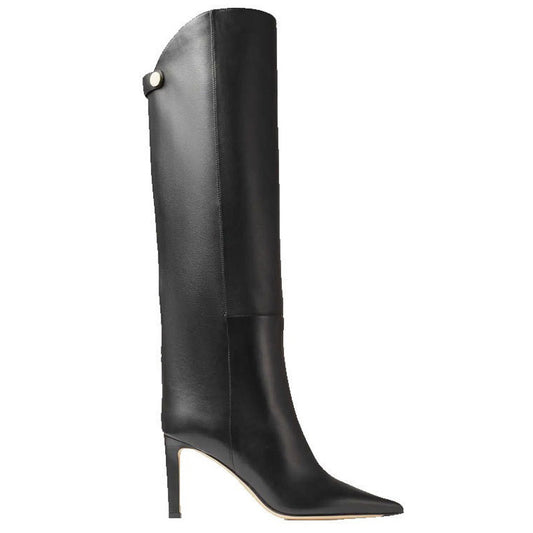 Simple Style Catwalk Pointed-Toe Stiletto Straight Boots