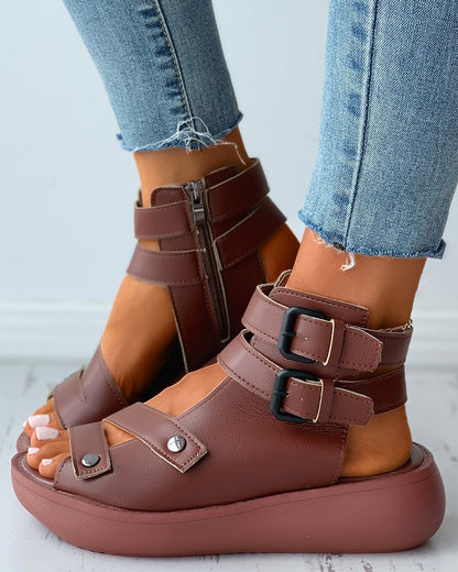 Velcro Platform Beach Sandals