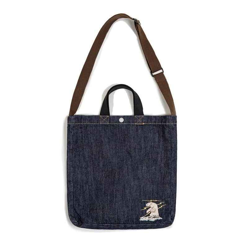 American Retro Denim Shoulder Bag