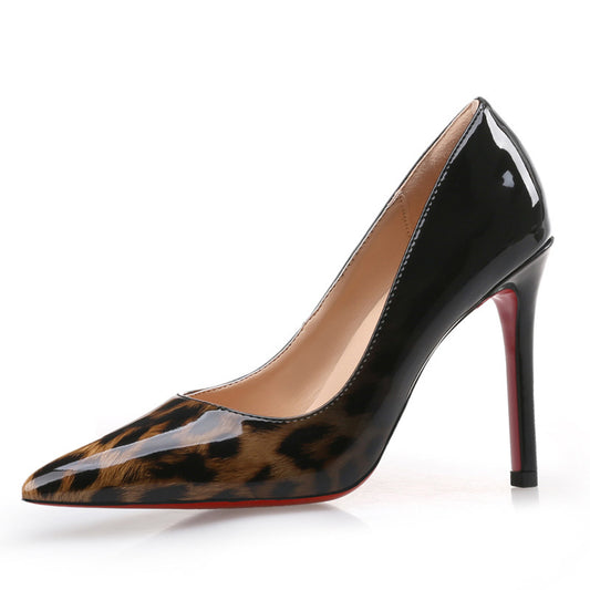 Leopard Pointed High Heels