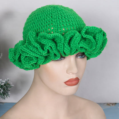Knitted Ruffled Hats