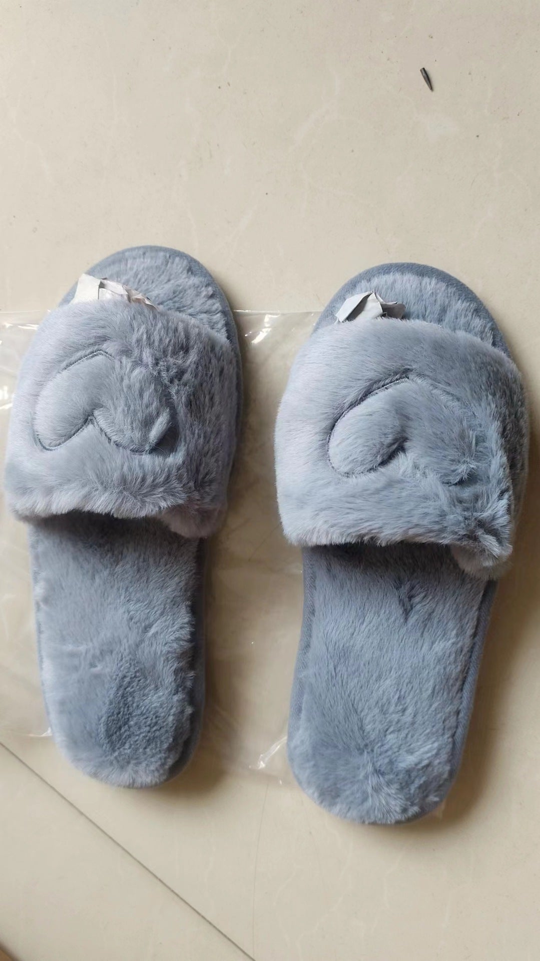 Flat Plush Home Warm Slippers