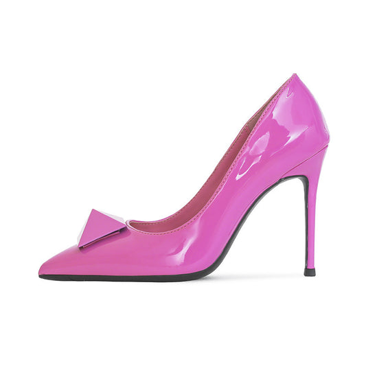 Pointed Toe Stiletto Rivet High Heels