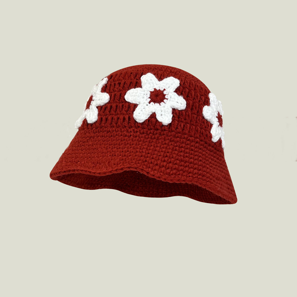 Handmade Crocheted Flower Bucket Hats