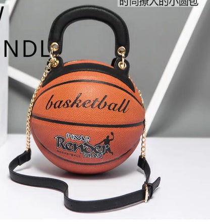 Basketball Shaped Handbags Purse