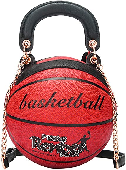 Basketball Shaped Handbags Purse