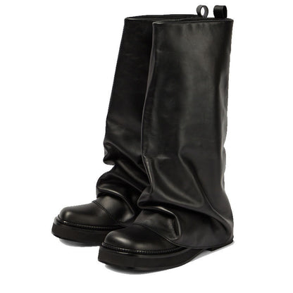 Over The Shoe Round Long Tube Boots