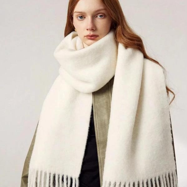 Wool Solid Color Comfortable High Quality Scarf