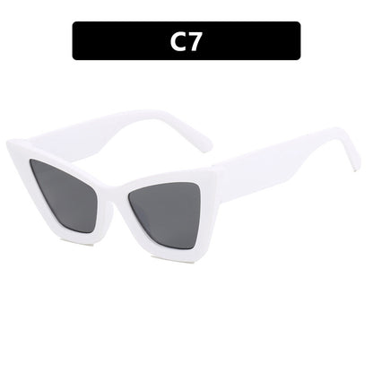 Large Cat Eye Simple Frame Sunglasses