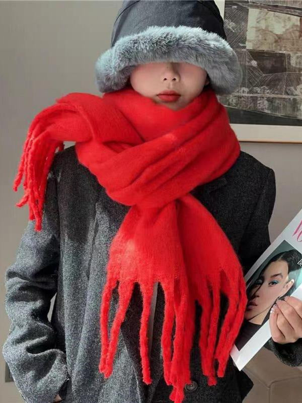 Wool Solid Color Comfortable High Quality Scarf