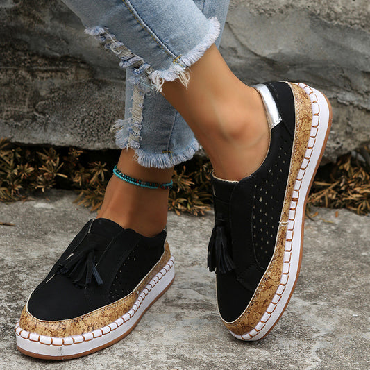 Tassel Round Toe Flat Shoes