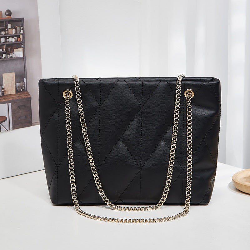 Rhombus Casual Tote Vintage Chain Shoulder Bags